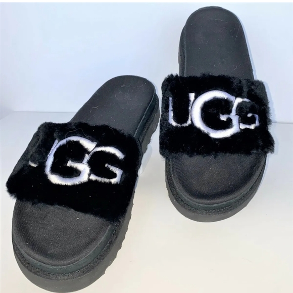 Ugg Laton Fur slides - Picture 1 of 7